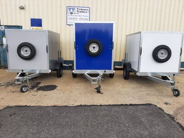NEW TICKNERS ECO645 BOX TRAILER WITH 2 REAR OPENING DOORS, IN WHITE From £2250 - Image 16