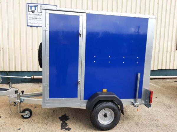 NEW TICKNERS ECO644 BOX TRAILER WITH 2 REAR OPENING DOORS, IN WHITE From £2060