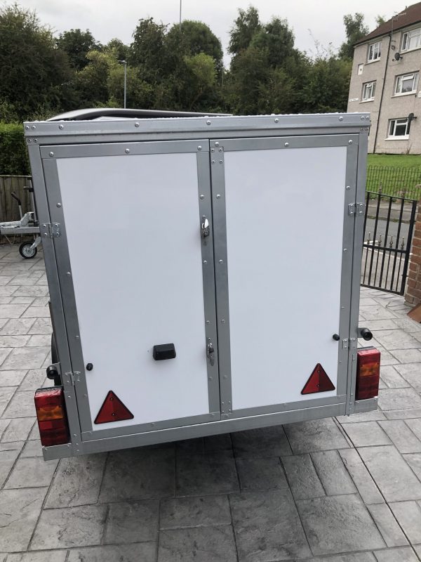 NEW TICKNERS ECO645 BOX TRAILER WITH 2 REAR OPENING DOORS, IN WHITE From £2250 - Image 7