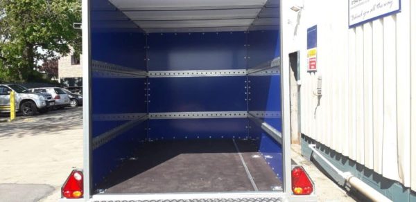NEW TICKNERS GB RANGE OF TWIN AXLE BRAKED BOX TRAILERS 1800kg WITH 2 REAR DOORS IN WHITE From £4000 - Image 6