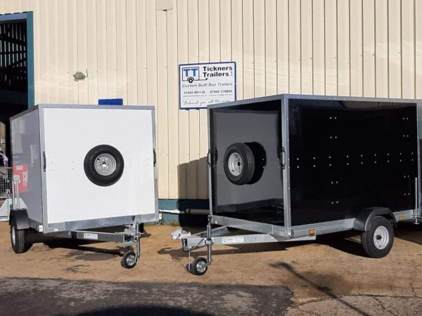 NEW TICKNERS GP756 BOX TRAILER WITH 2 REAR OPENING DOORS, IN WHITE From £3050 - Image 8
