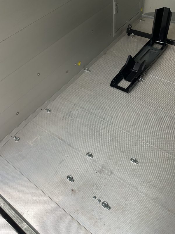 MOTORCYCLE CHOCK, RATCHET STRAPS, DETACHABLE EQUIPMENT FOR USE IN OUR DEBON C255 OR C500 HIRE BOX TRAILER - Image 7