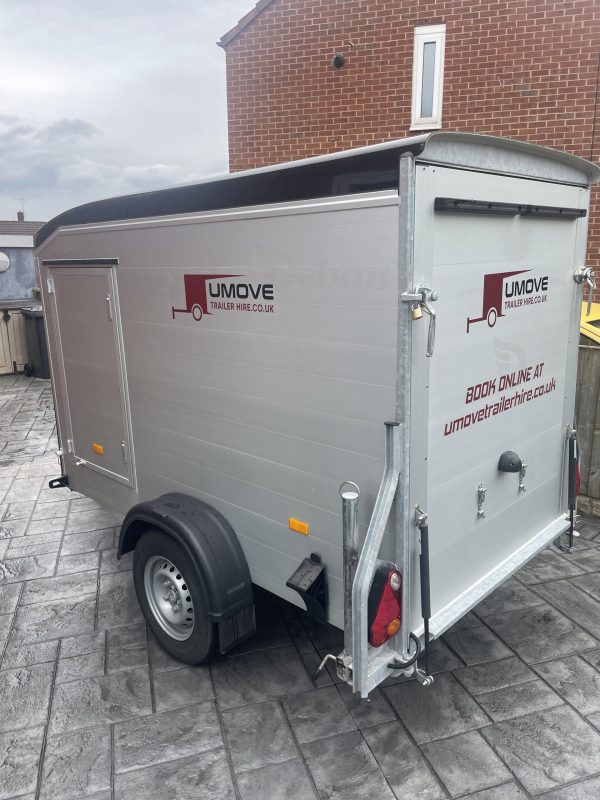 DEBON C255 ALUMINIUM BOX TRAILER FOR HIRE, COVERED MOTORCYCLE TRANSPORT UK OR EUROPE, PERSONAL USE