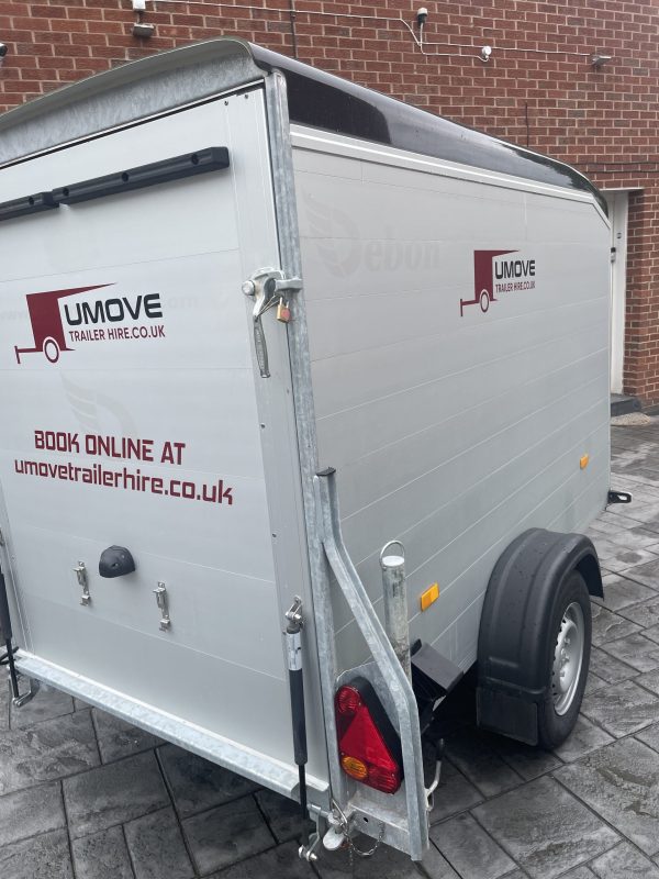 DEBON C255 ALUMINIUM BOX TRAILER FOR HIRE, COVERED MOTORCYCLE TRANSPORT UK OR EUROPE, PERSONAL USE - Image 4